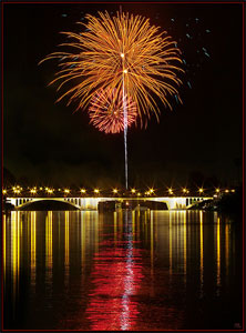 Fuegos artificiales - Feria de Abril de Sevilla